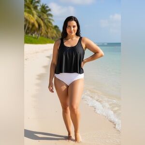 🌼😎001 SWMWR: Unique & Classic tankini top size M